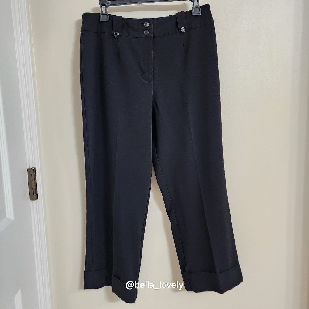 Sophisticated Black Wide Leg Women's Pants